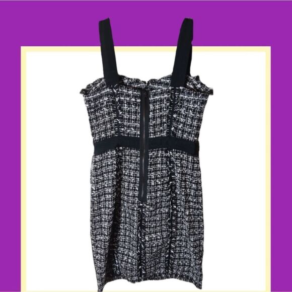 Guess Women's Dress Black & White Tweed Size 1 NWT - Picture 3 of 11